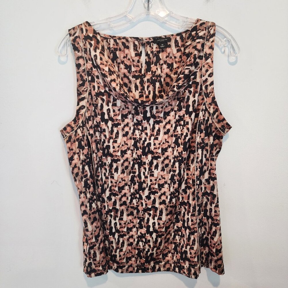 Ann Taylor Satin Cowl Neck Sleeveless Top, Size 10, Like New